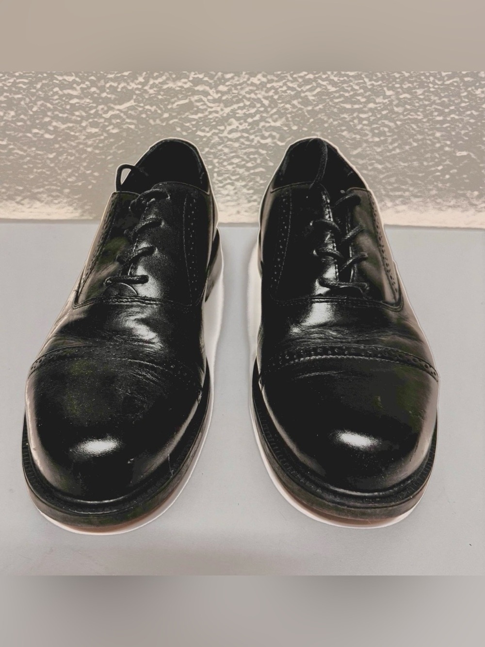Nunn Bush Men’s Black Leather Dress Shoes 83618-01 Size 9